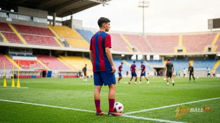 ความสามารถในการเล่นหลายตำแหน่งของ Xavi Espart ทำให้เขาได้รับการเลื่อนชั้นขึ้นสู่ทีมชุดใหญ่ของบาร์เซโลนา